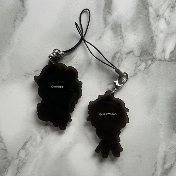 Genshin Impact - Ganyu and Bennett - rubber keychain strap set - Picture 2 of 4